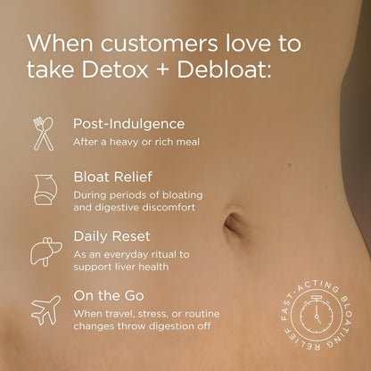 JSHealth Detox + Debloat. Bloating Relief for Women, 120 Tablets